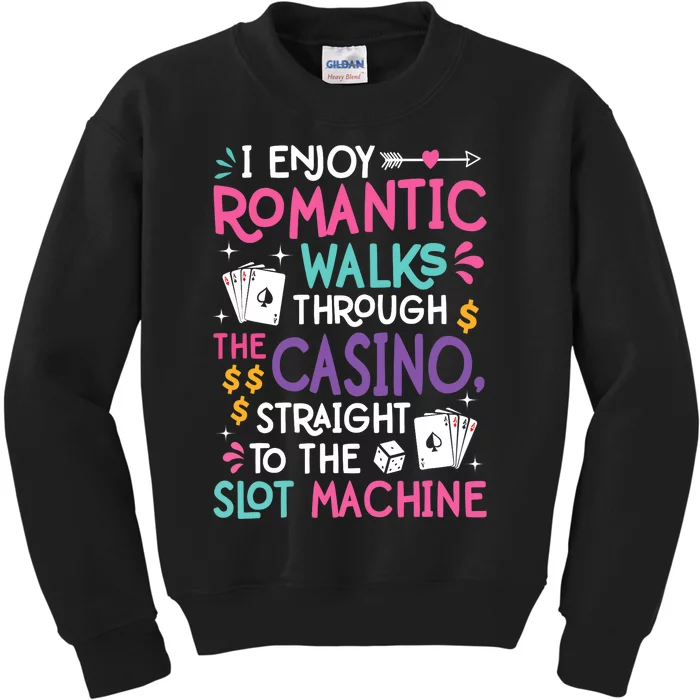 Funny Slot Machine Gambling Casino Gambler Vegas Gift Idea Kids Sweatshirt