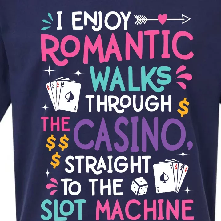 Funny Slot Machine Gambling Casino Gambler Vegas Gift Idea Sueded Cloud Jersey T-Shirt