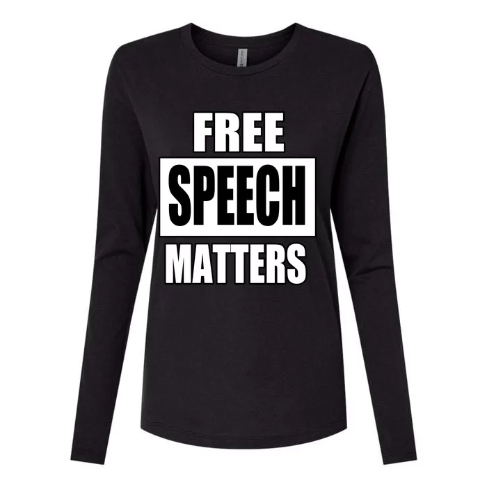 Free Speech Matters Womens Cotton Relaxed Long Sleeve T-Shirt