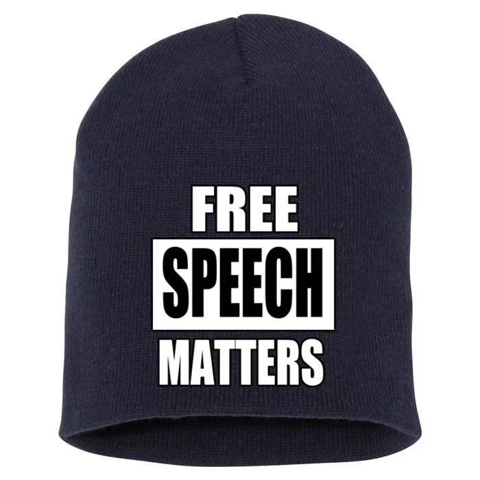 Free Speech Matters Short Acrylic Beanie