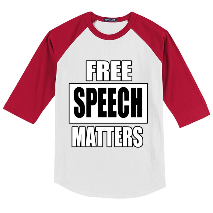 Free Speech Matters Kids Colorblock Raglan Jersey