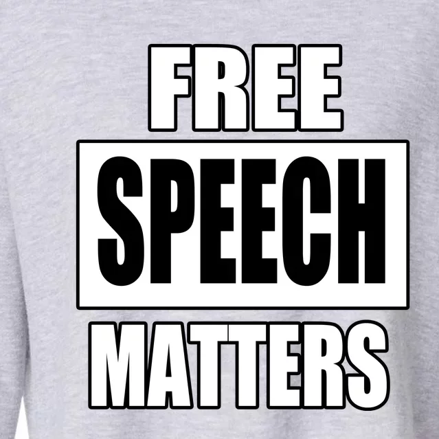 Free Speech Matters Cropped Pullover Crew