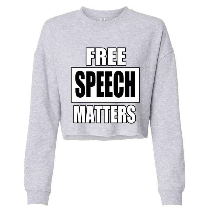 Free Speech Matters Cropped Pullover Crew