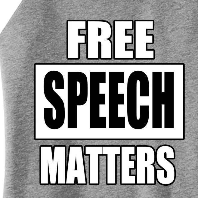 Free Speech Matters Women’s Perfect Tri Rocker Tank