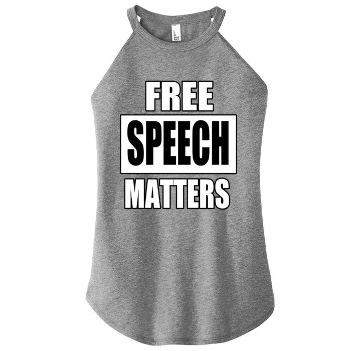 Free Speech Matters Women’s Perfect Tri Rocker Tank