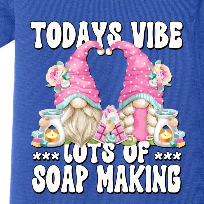 Funny Soap Making Gnome Mom And Dad And Soap Maker Gift Baby Bodysuit