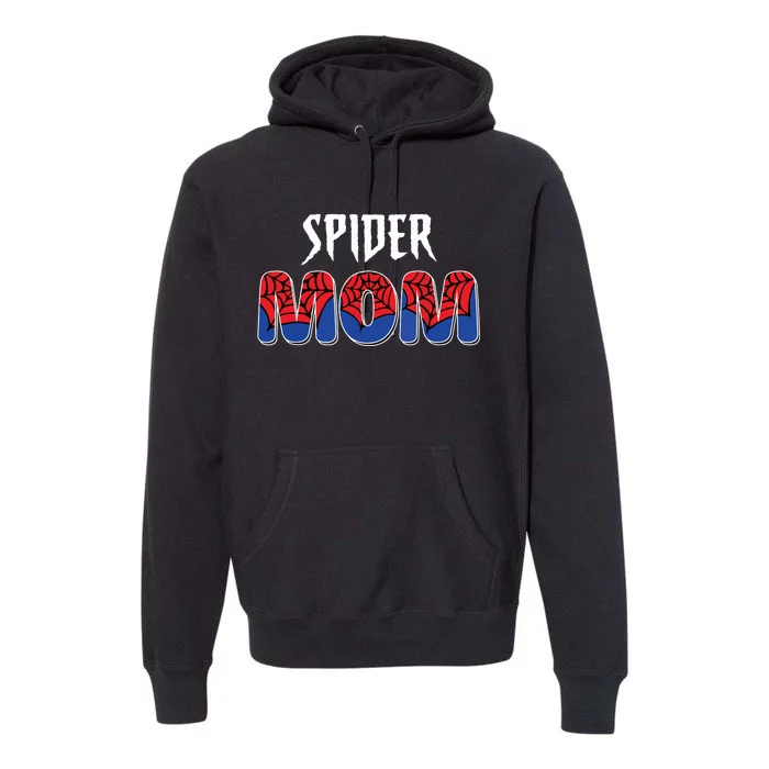 Funny Spider Mom For Women Girl Love Premium Hoodie