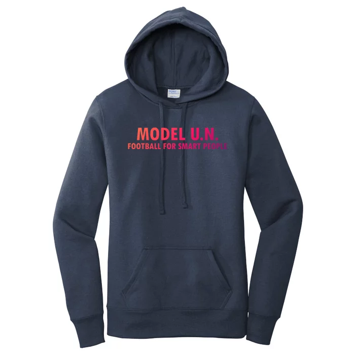 Funny Saying Model U N Gift United Nations Funny Gift Women's Pullover Hoodie