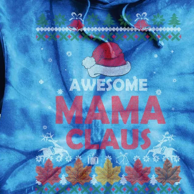 Funny Santa Mama Claus Matching Family Ugly Christmas Gift Meaningful Gift Tie Dye Hoodie