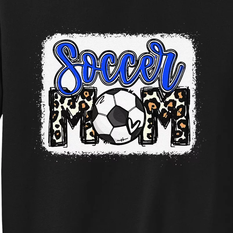 Funny Soccer Mom Soccer Mom Blue Leopard Sweatshirt