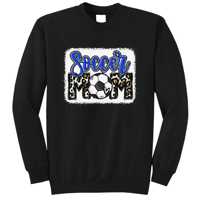 Funny Soccer Mom Soccer Mom Blue Leopard Sweatshirt