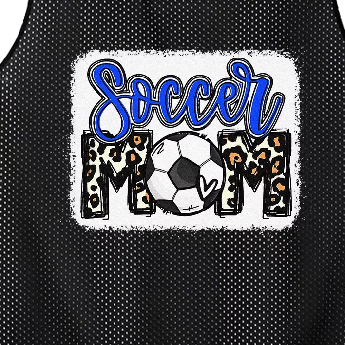 Funny Soccer Mom Soccer Mom Blue Leopard Mesh Reversible Basketball Jersey Tank