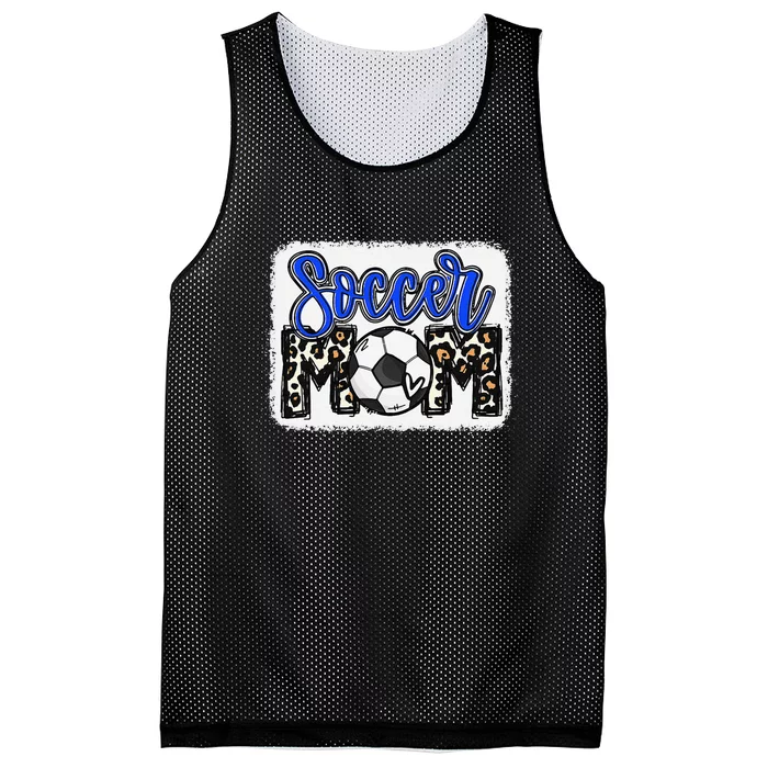 Funny Soccer Mom Soccer Mom Blue Leopard Mesh Reversible Basketball Jersey Tank