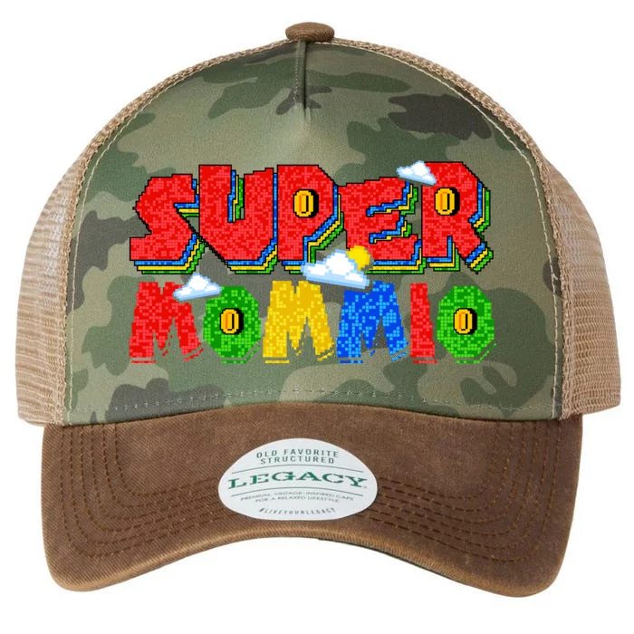 Funny Super Mommio Mothers Day Gamer Legacy Tie Dye Trucker Hat