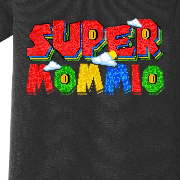 Funny Super Mommio Mothers Day Gamer Baby Bodysuit