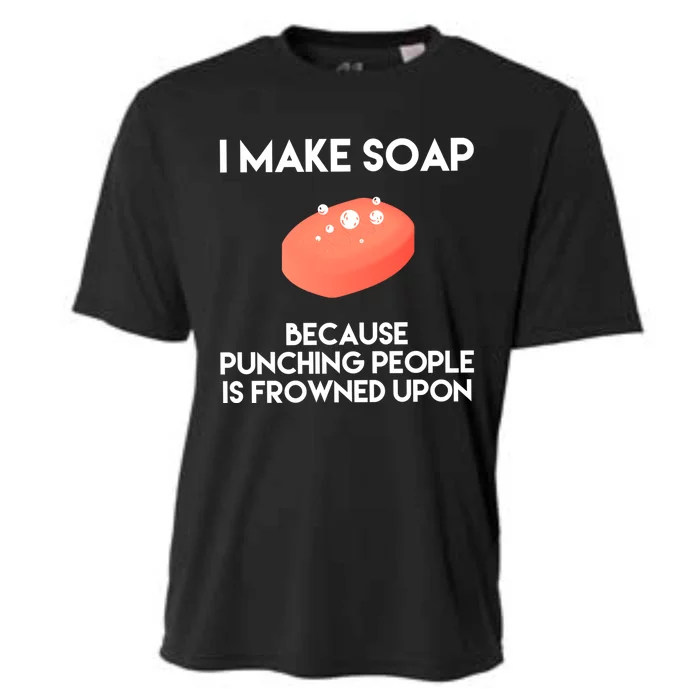 Funny Soap Making Gift Punch Soap Maker Gift Cooling Performance Crew T-Shirt