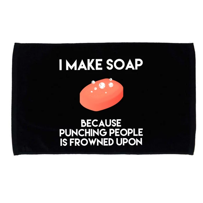 Funny Soap Making Gift Punch Soap Maker Gift Microfiber Hand Towel