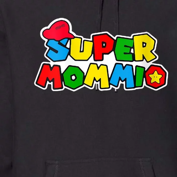 Funny Super Mommio Mother's Day Gamer Premium Hoodie