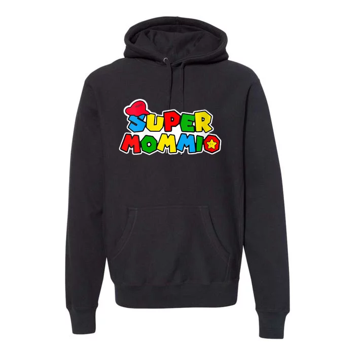 Funny Super Mommio Mother's Day Gamer Premium Hoodie