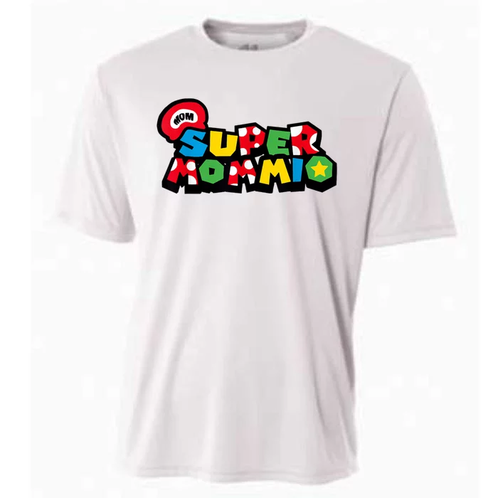 Funny Super Mommio Mother's Day Gamer Cooling Performance Crew T-Shirt