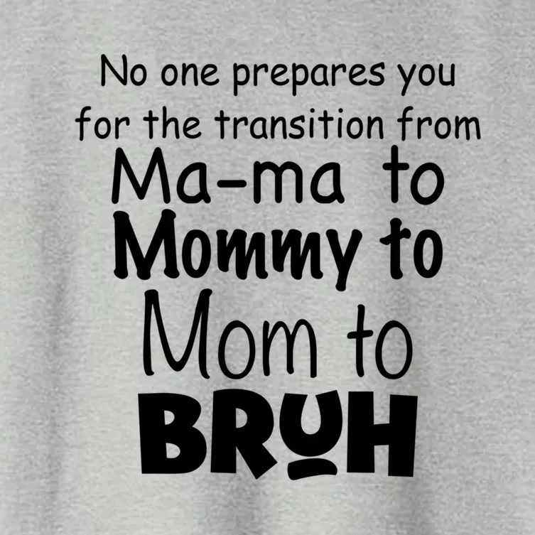 Funny Sarcastic Mom Mama Mommy Mom Bruh Mom Sarcastic Quotes Cute Gift Women's Crop Top Tee