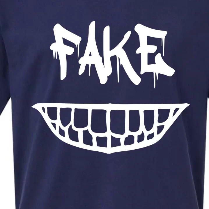 Fake Smile More Sueded Cloud Jersey T-Shirt