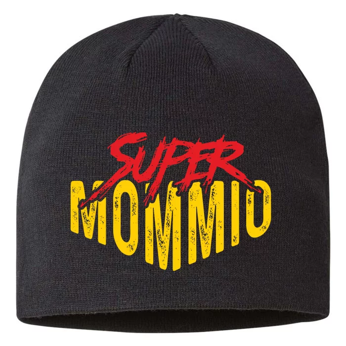 Funny Super Mommio Mothers Day Gamer 8 1/2in Sustainable Knit Beanie