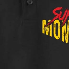 Funny Super Mommio Mothers Day Gamer Dry Zone Grid Performance Polo