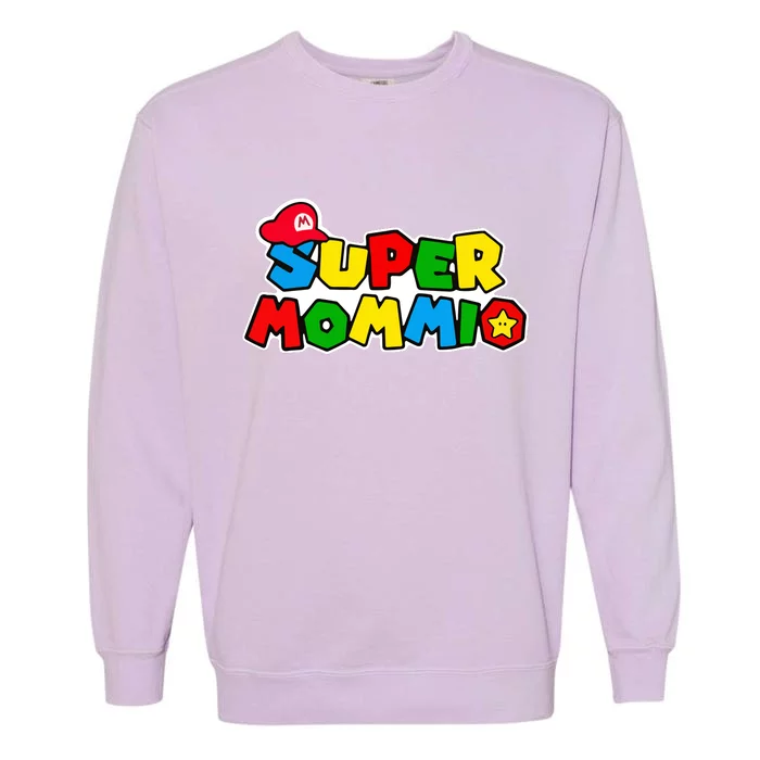 Funny Super Mommio Mother's Day Garment-Dyed Sweatshirt