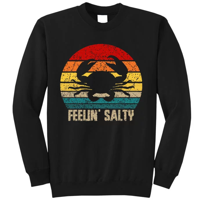 Feelin Salty Maryland Crab Sunset Graphic Sweatshirt