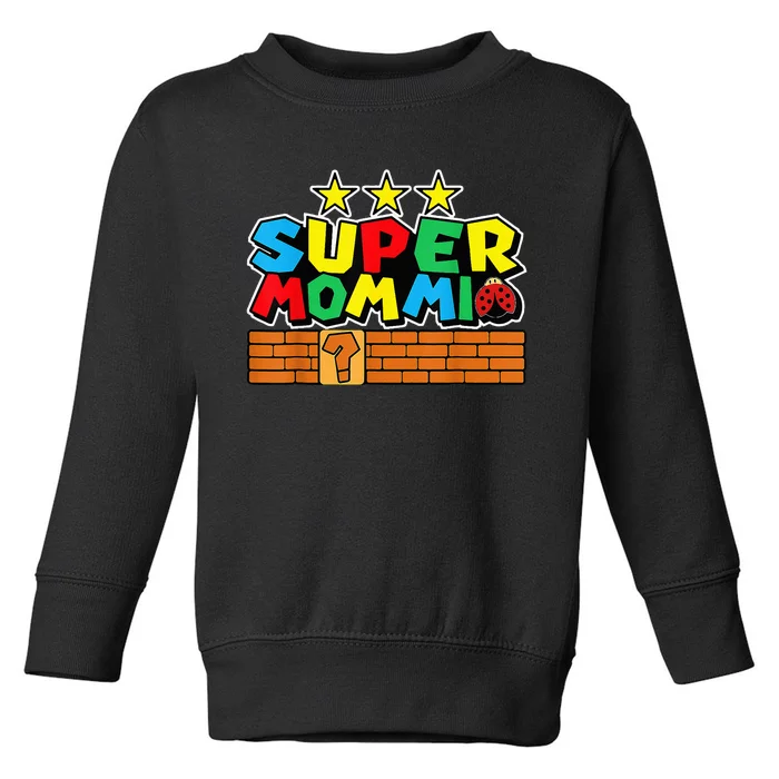 Funny Super Mommio Video Game Lover Mothers Day Toddler Sweatshirt