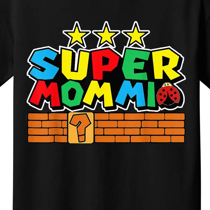 Funny Super Mommio Video Game Lover Mothers Day Kids T-Shirt