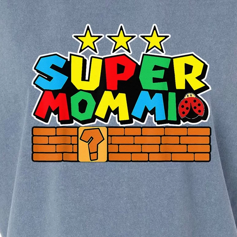 Funny Super Mommio Video Game Lover Mothers Day Garment-Dyed Women's Muscle Tee