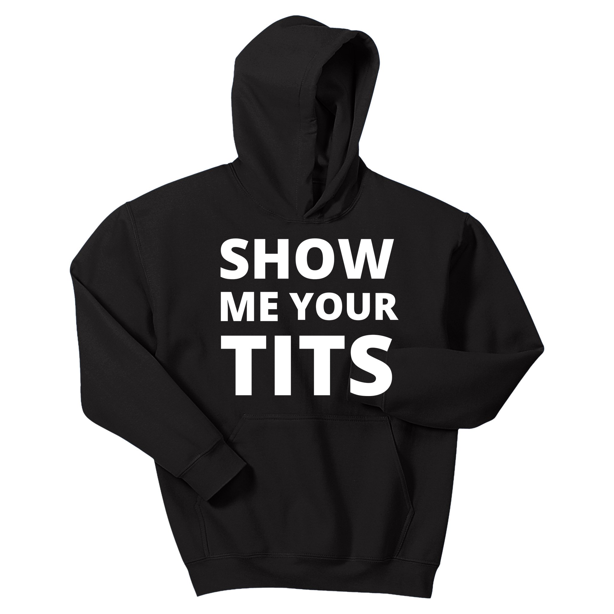 Funny Show Me Your Tits Party Shirt Kids Hoodie | TeeShirtPalace