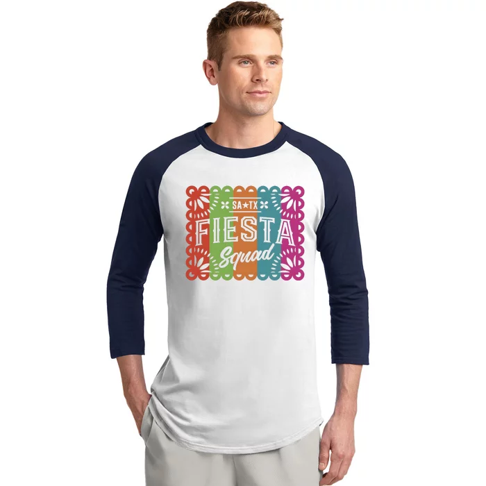 Fiesta Squad Mexico Party Baseball Sleeve Shirt