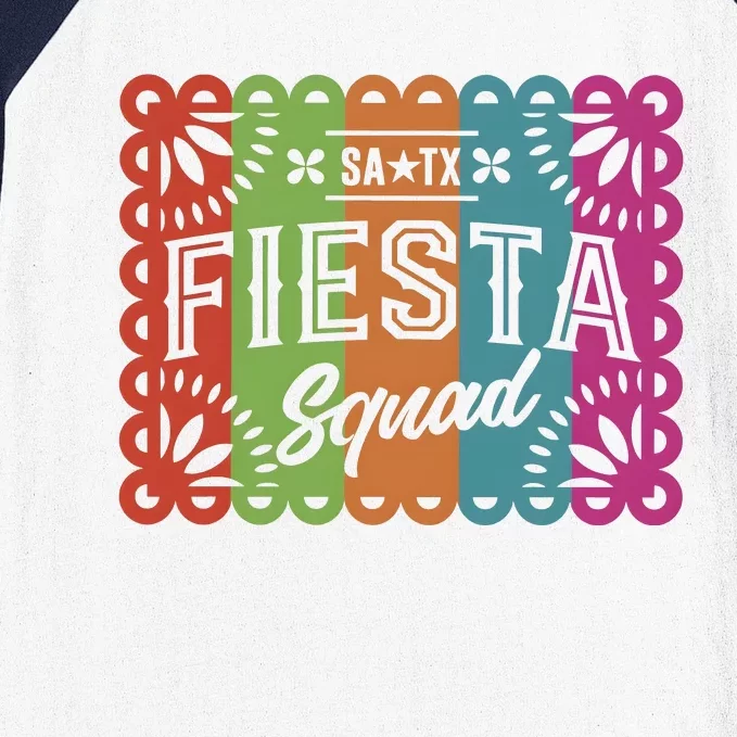 Fiesta Squad Mexico Party Baseball Sleeve Shirt