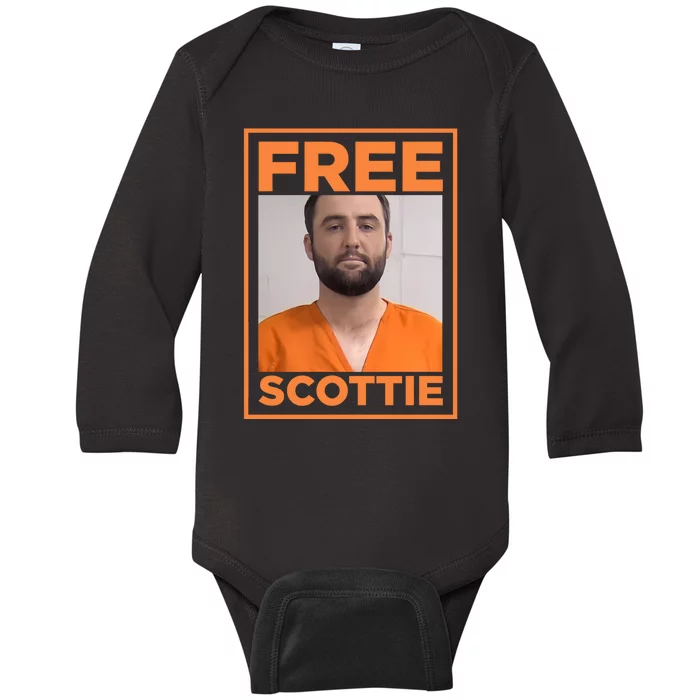 Free Scottie Mugshot Baby Long Sleeve Bodysuit