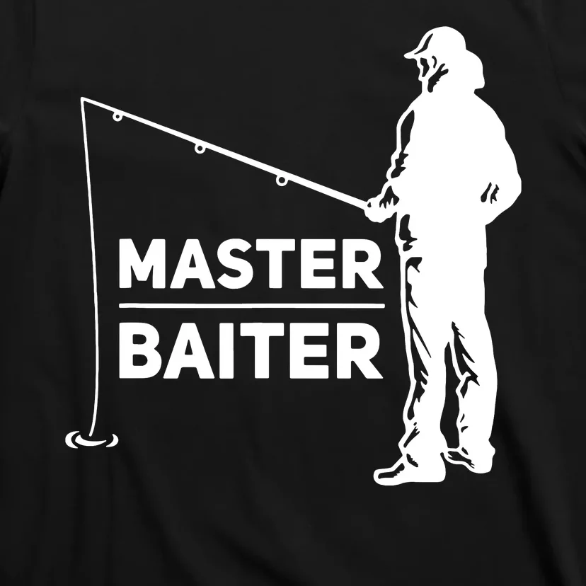 Funny Saying Master Baiter Fishing Fishermen T-Shirt