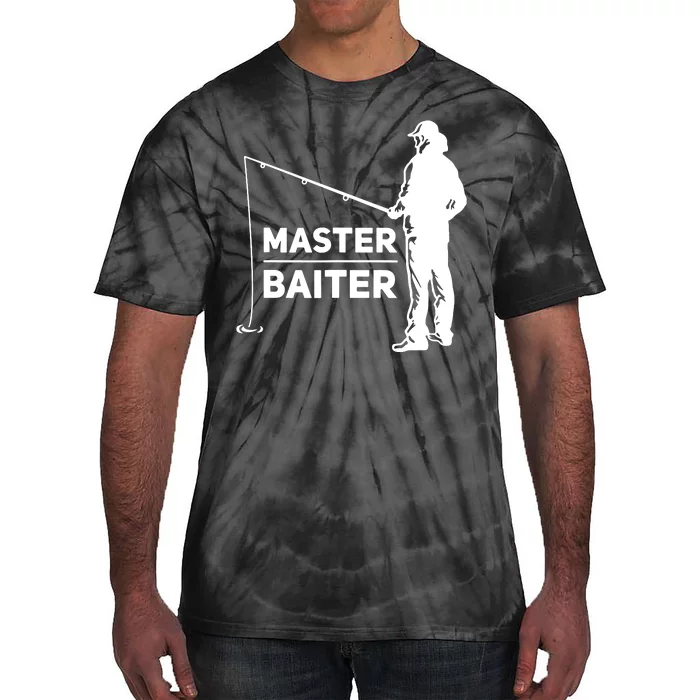 Funny Saying Master Baiter Fishing Fishermen Tie-Dye T-Shirt