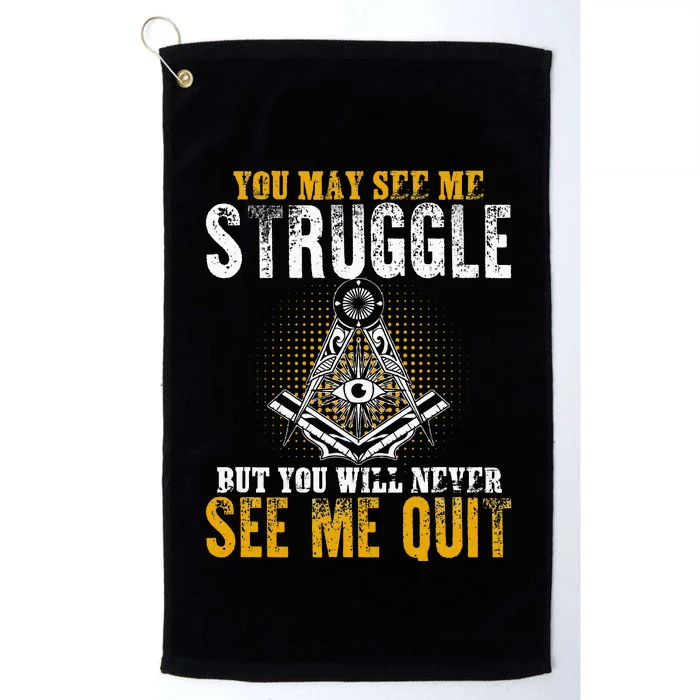 Freemason Sayings Masonry Freemasonry Masonic Freemason Platinum Collection Golf Towel