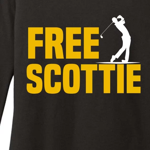 Free Scottie Mugshot Womens CVC Long Sleeve Shirt