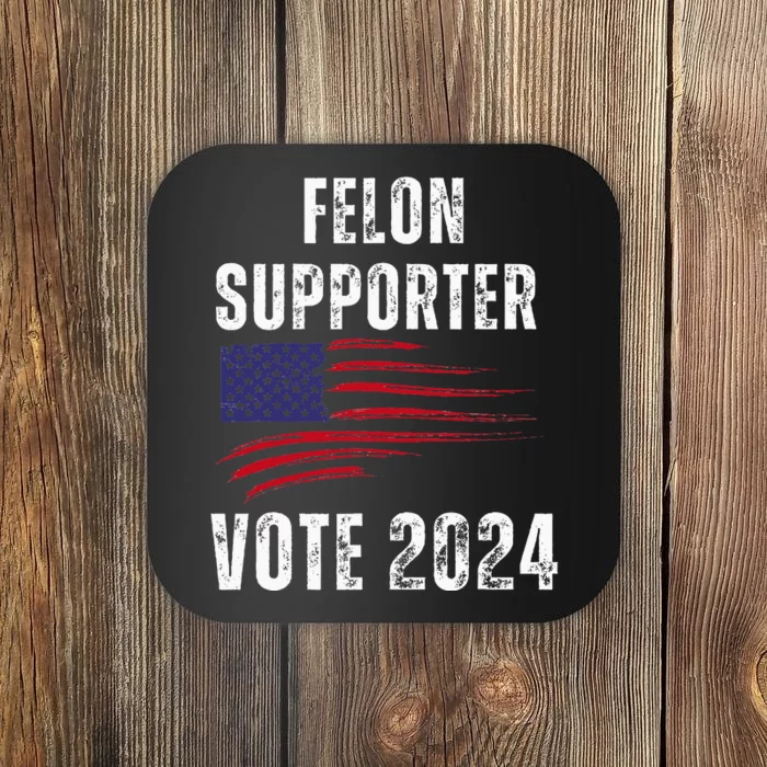 Felon Supporter Meme Voting Humor Make Your Vote Count Coaster