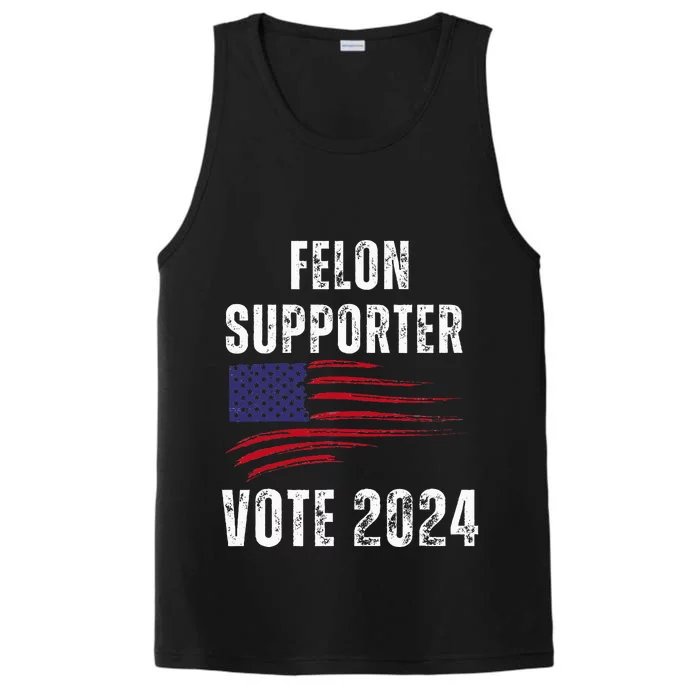 Felon Supporter Meme Voting Humor Make Your Vote Count Performance Tank