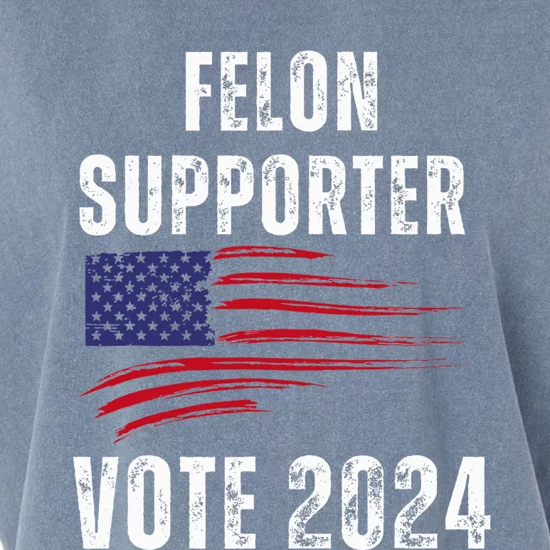 Felon Supporter Meme Voting Humor Make Your Vote Count Garment-Dyed Women's Muscle Tee