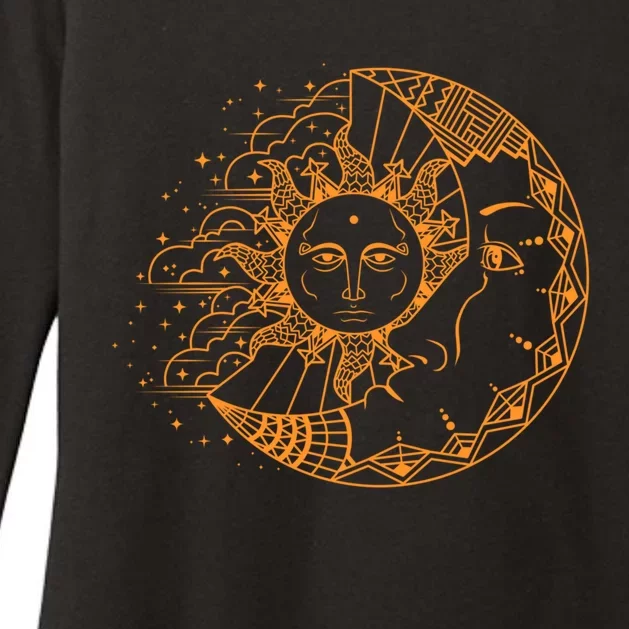 Funny Sun Moon Astrology Astronomer Astronomy Gift Great Gift Womens CVC Long Sleeve Shirt