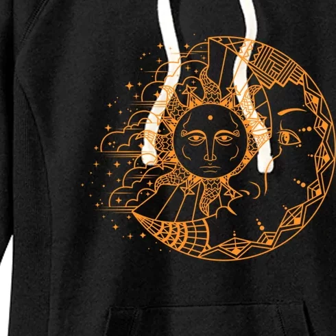 Funny Sun Moon Astrology Astronomer Astronomy Gift Great Gift Women's Fleece Hoodie