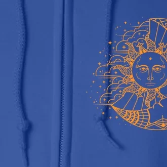 Funny Sun Moon Astrology Astronomer Astronomy Gift Great Gift Full Zip Hoodie