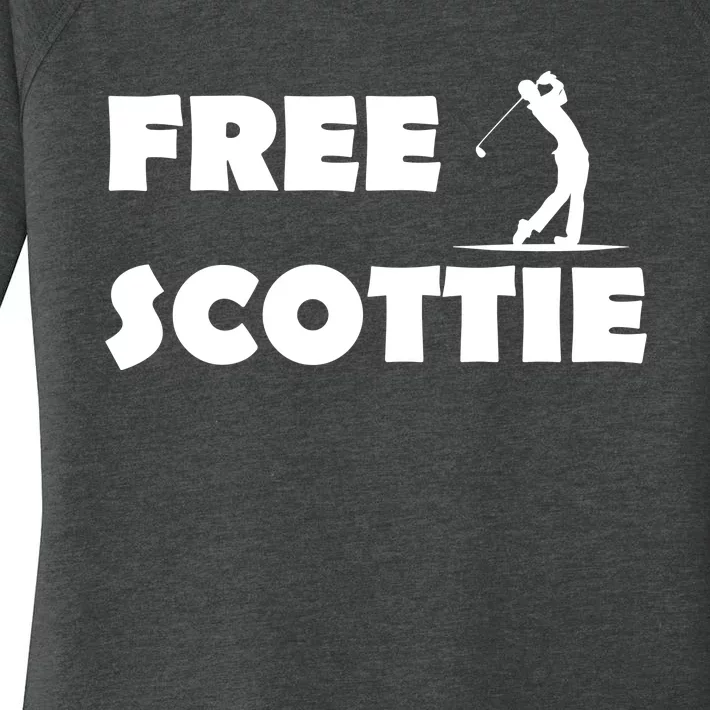 Free Scottie Mugshot Women's Perfect Tri Tunic Long Sleeve Shirt