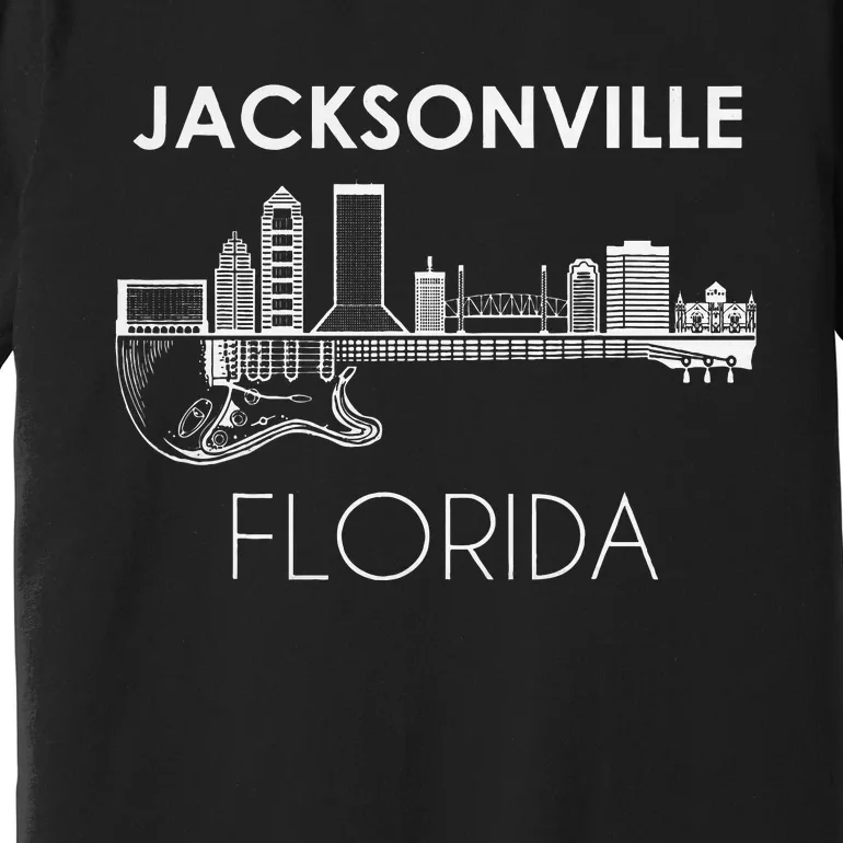 Florida Souvenir Music Guitar Souvenir Jacksonville Premium T-Shirt