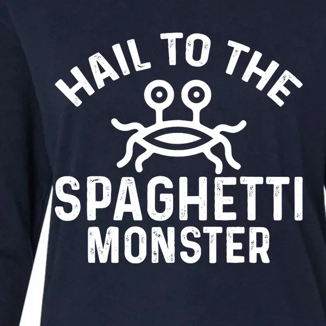 Flying Spaghetti Monster Fsm Hail To The Spaghetti Monster Womens Cotton Relaxed Long Sleeve T-Shirt